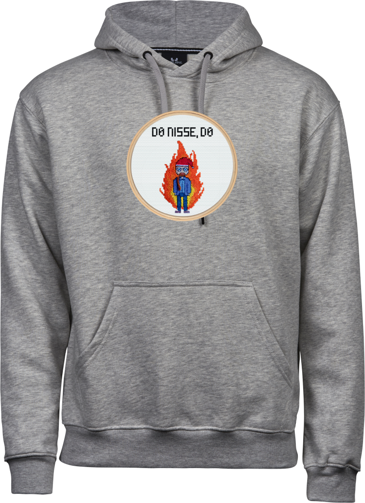 Dø nisse Dø hoodie - grå