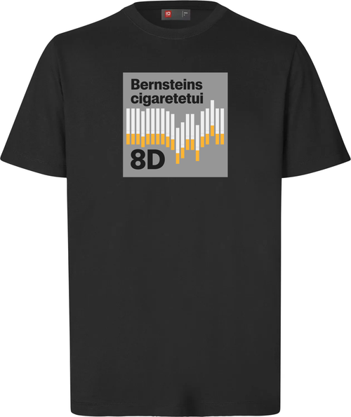 Bernsteins cigaretetui t-shirt - sort
