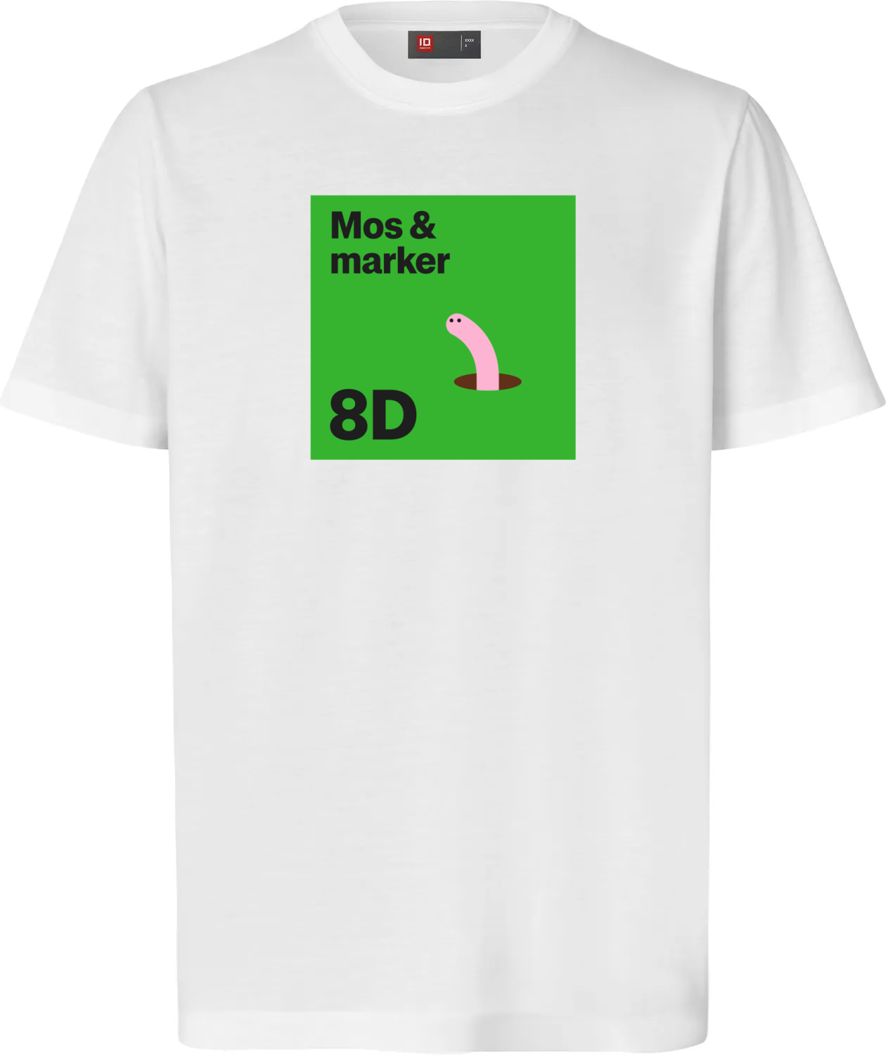 Mos og marker t-shirt - hvid
