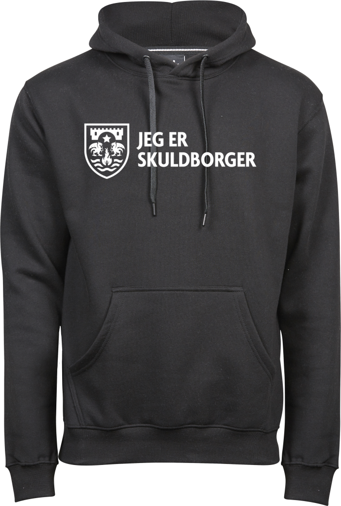 Jeg er skuldborger hoodie - sort