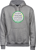 Du er fandeme så pisse dygtig (broderi) hoodie - grå