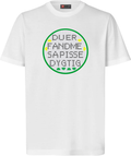 Du er fandeme så pisse dygtig (broderi) t-shirt - hvid