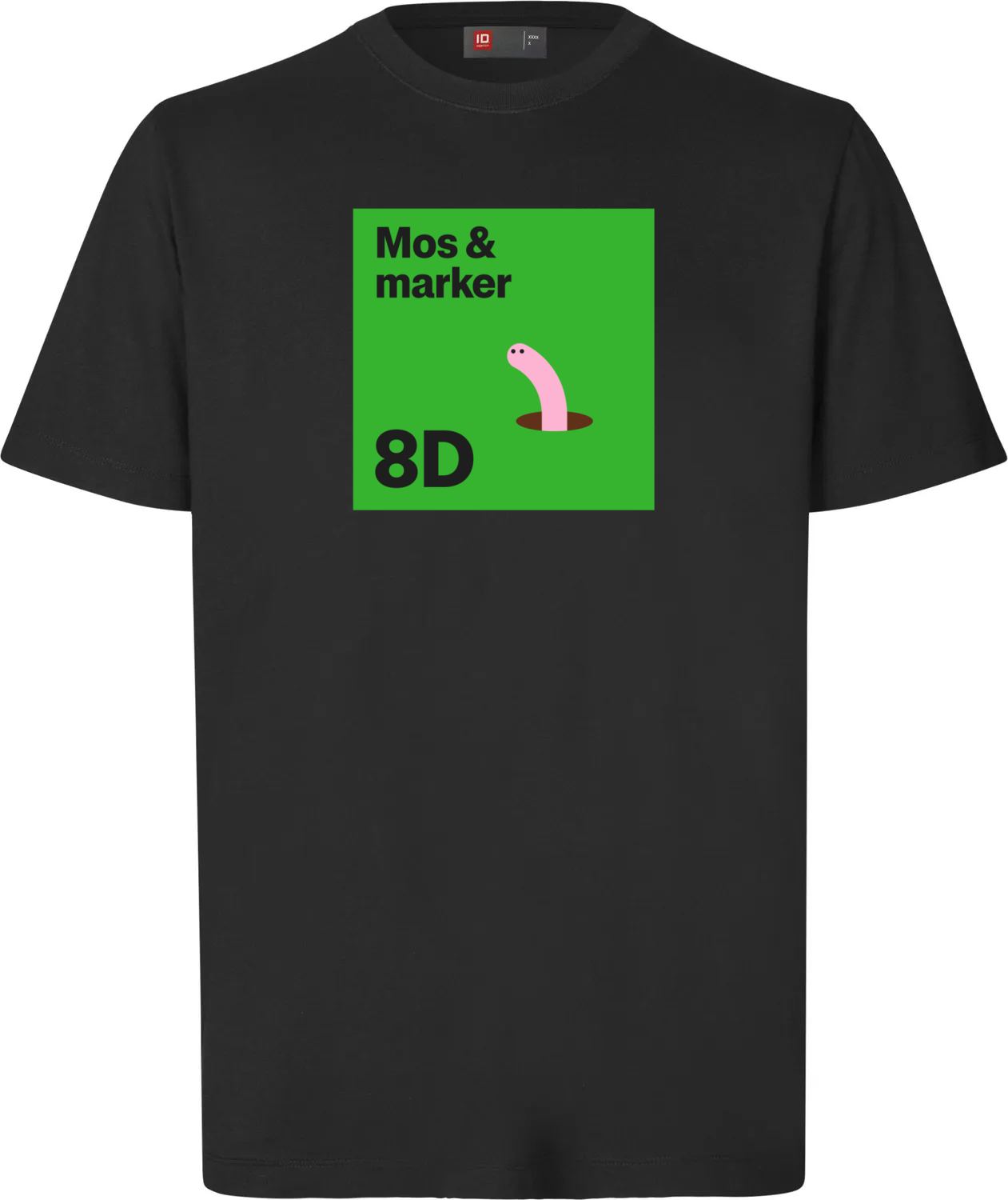 Mos og marker t-shirt - sort