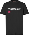 T-shirt - pissefuck - sort