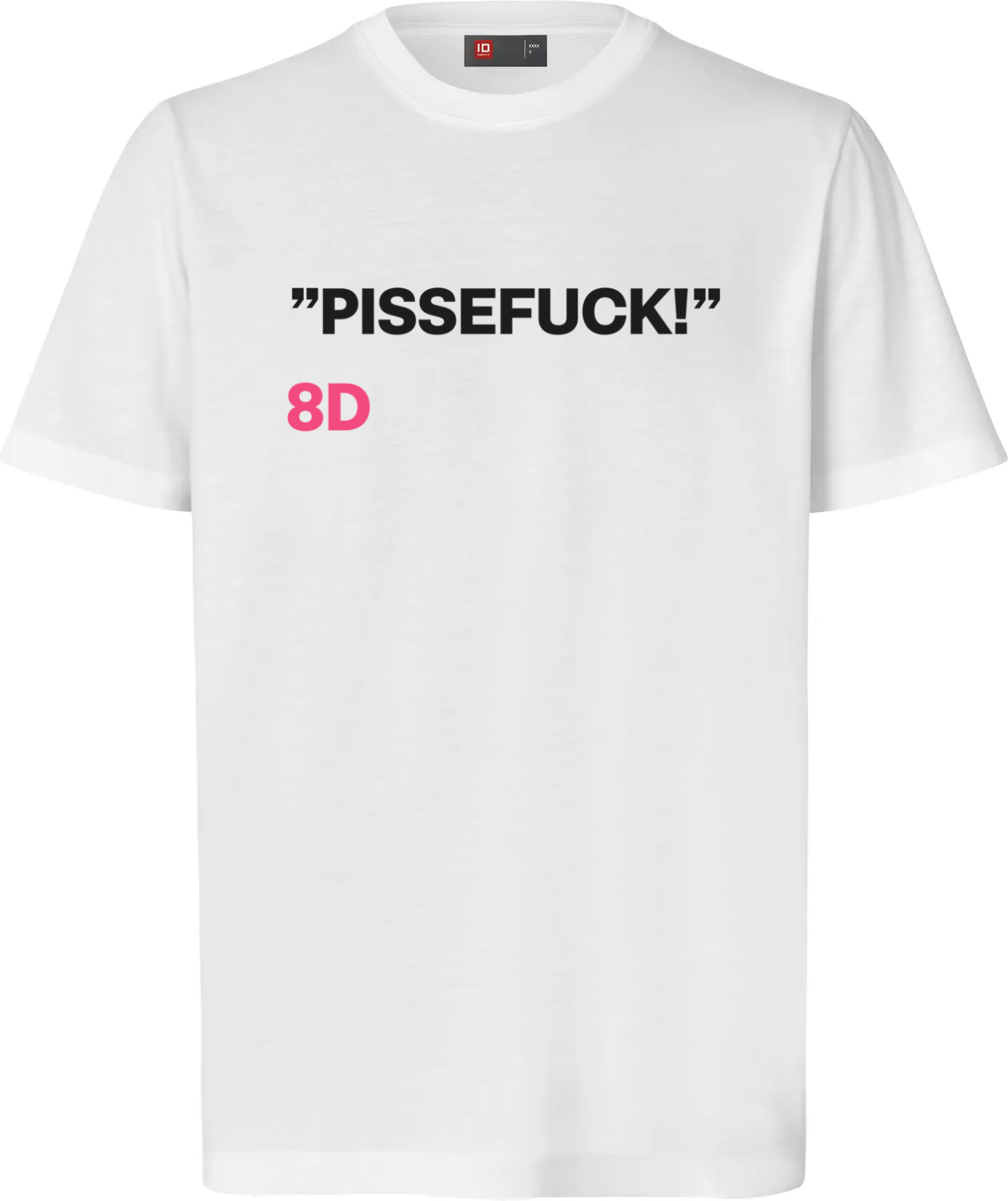 T-shirt - pissefuck - hvid