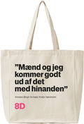Mænd og jeg - tote bag - sand