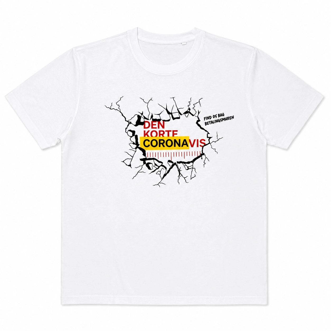 Tshirt Hvid - "Den korte coronavis"