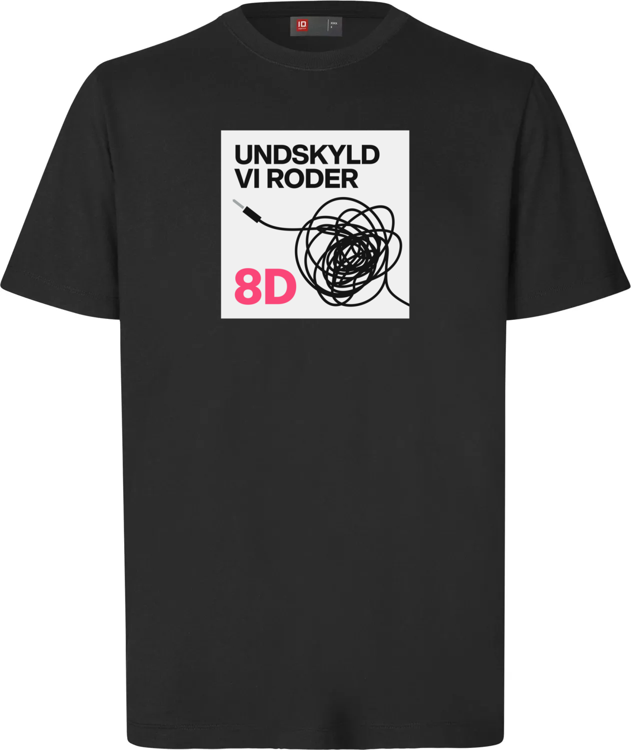 Undskyld vi roder t-shirt - sort