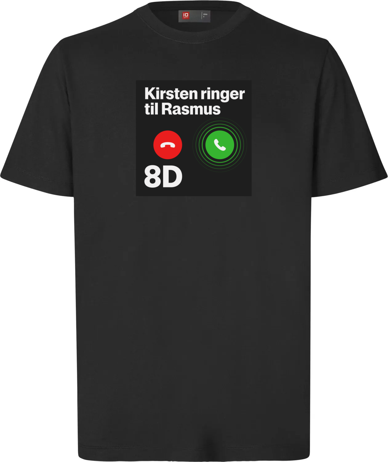 Kirsten ringer til Rasmus t-shirt - sort