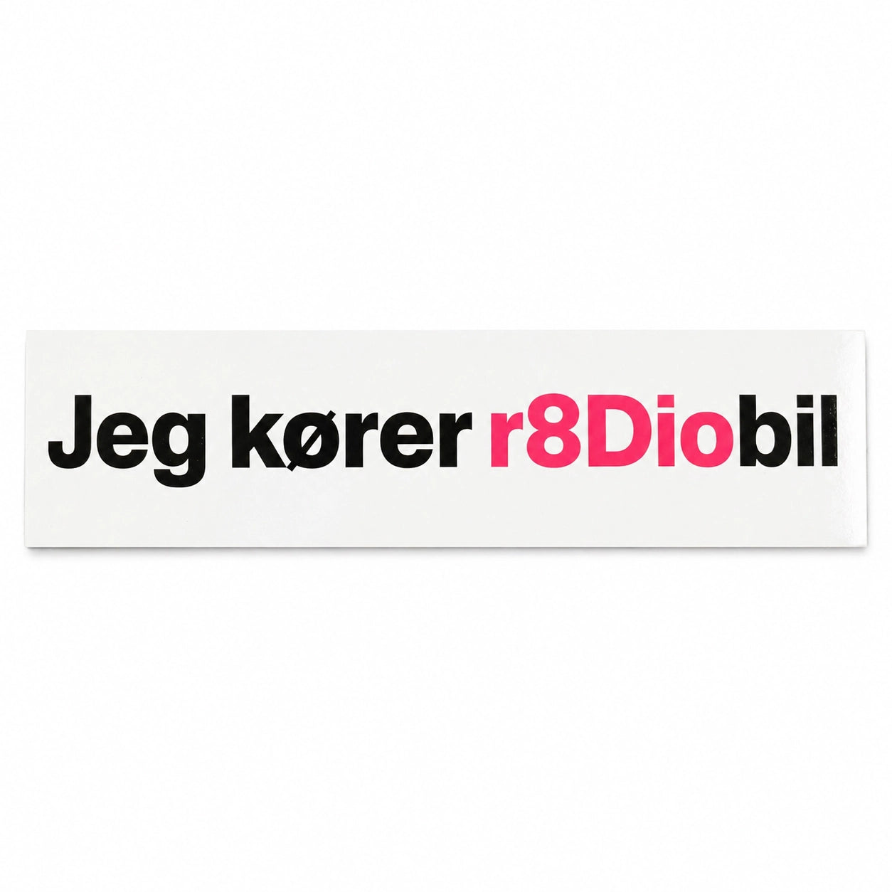 Klistermærke - "Jeg kører r8diobil"