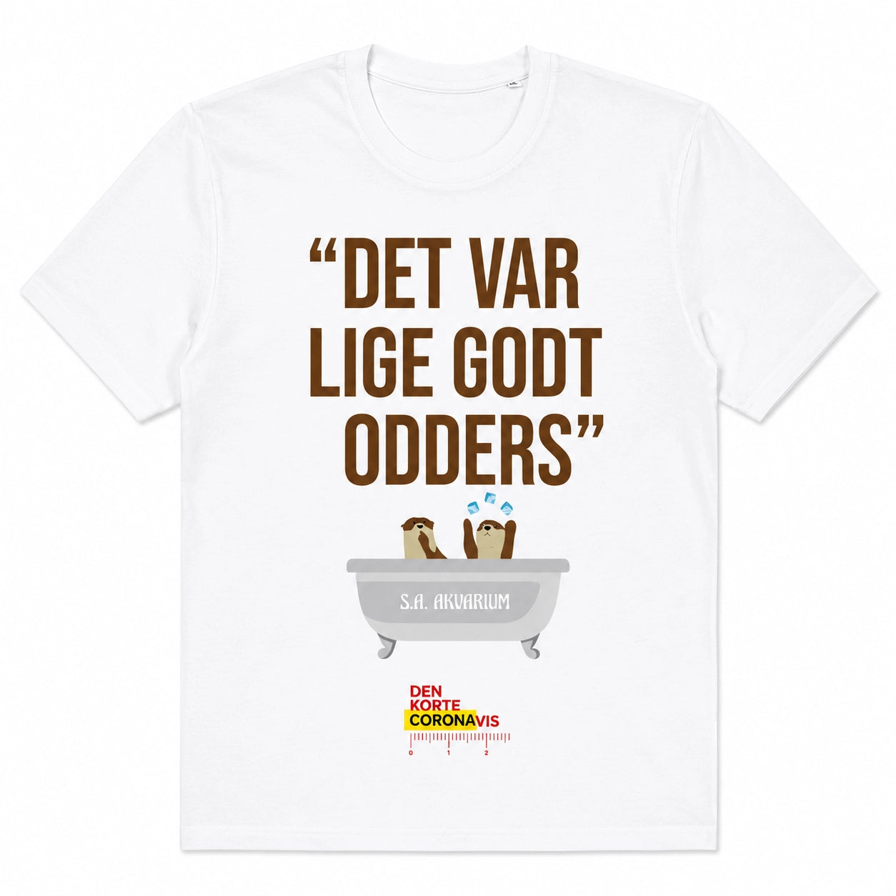 Tshirt Hvid - "Det var lige godt odders"