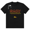 Tshirt sort - "Spøgefuglen Rikard"